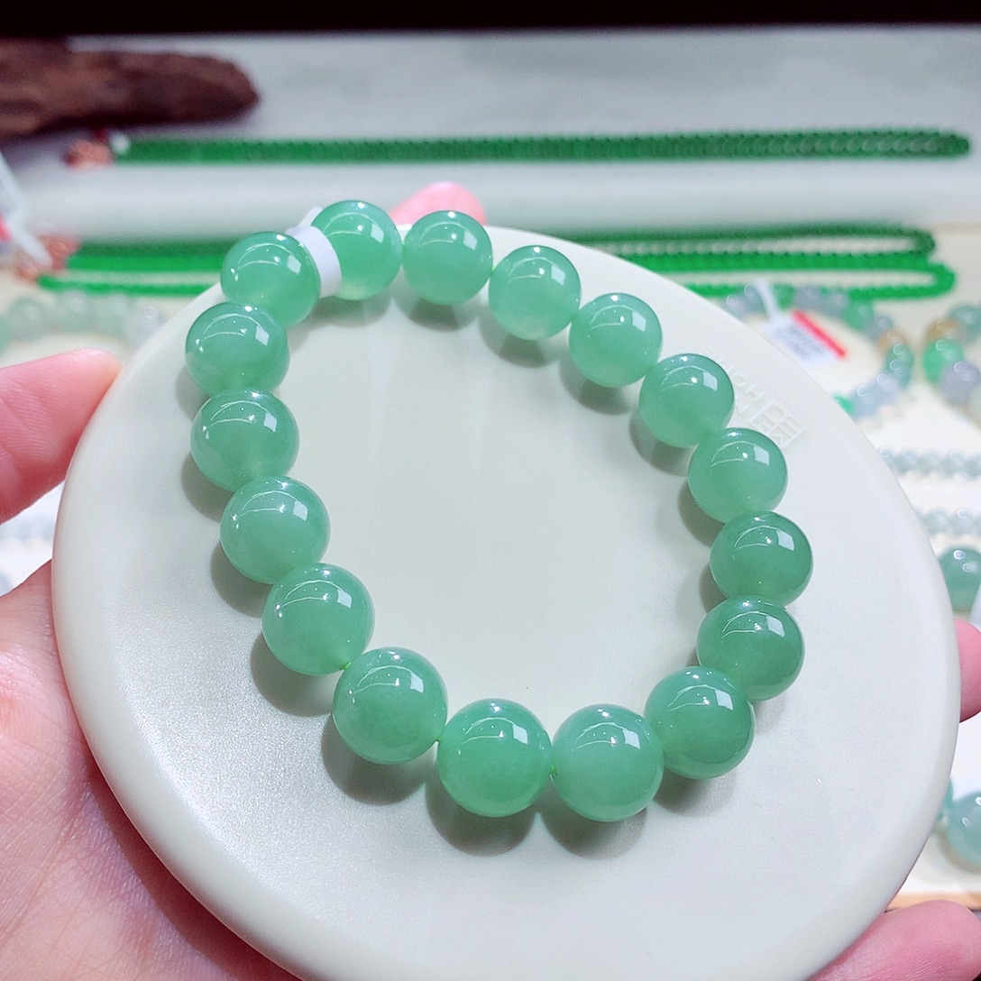 翡翠未镶嵌手链卡12