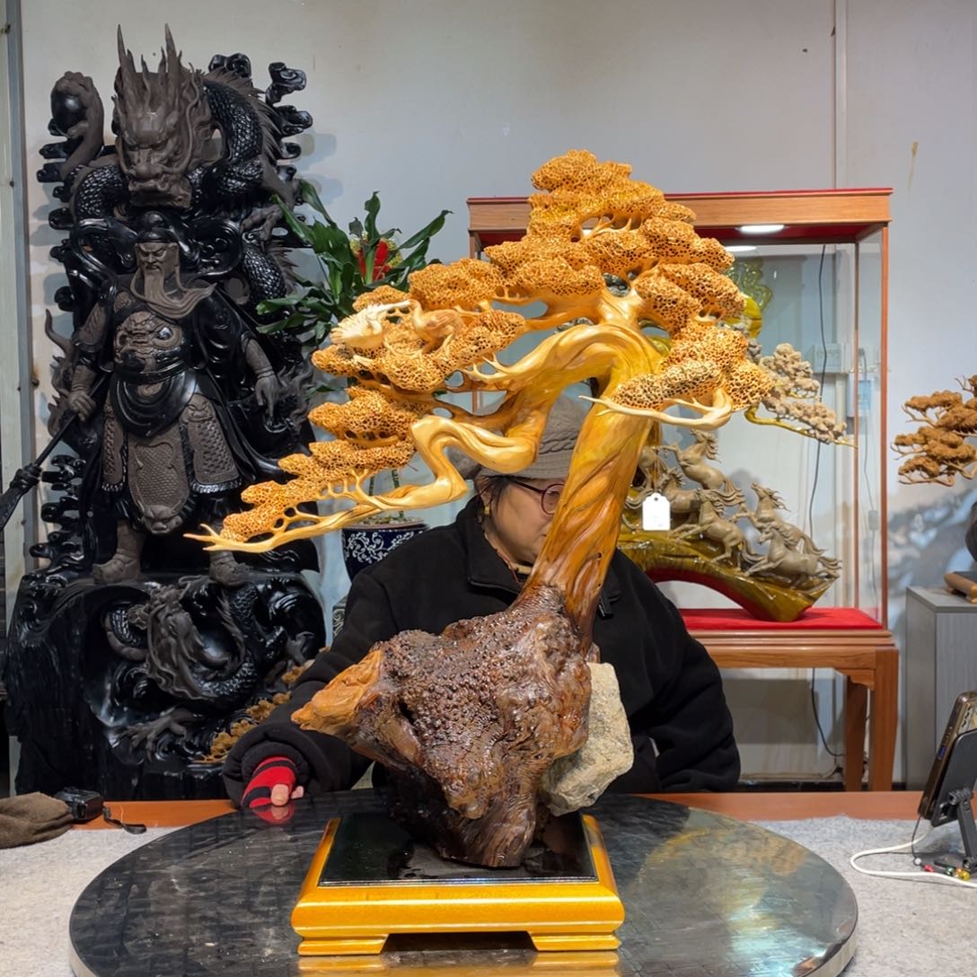 香榧木精品摆件崖柏