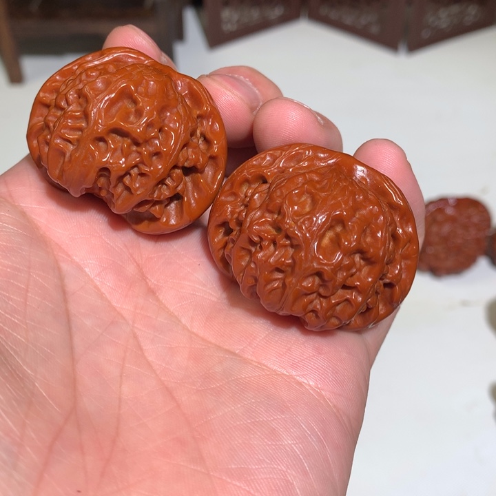 文玩核桃把件宫灯42.2