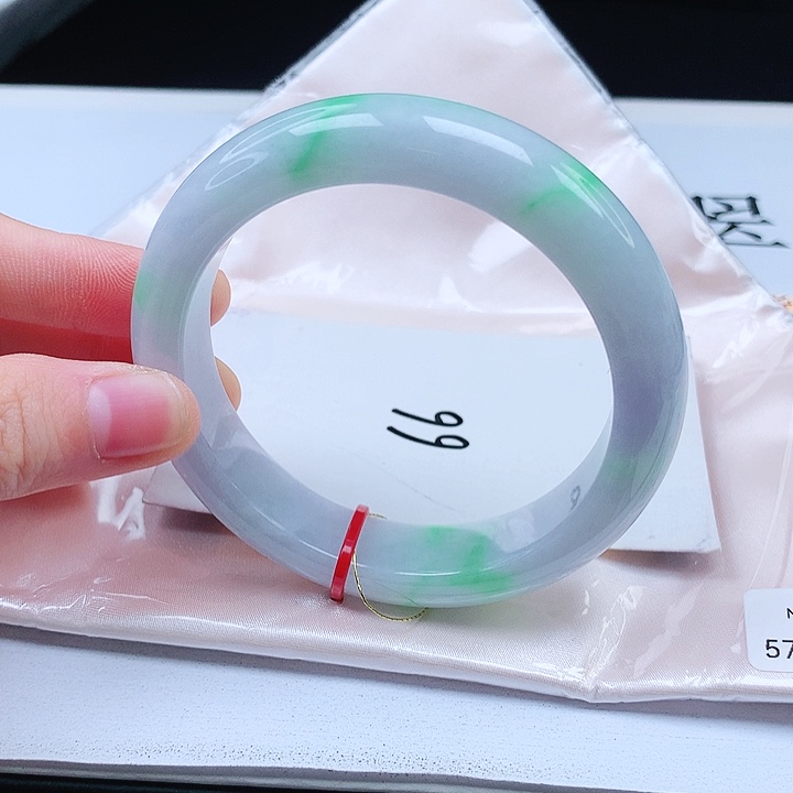 翡翠手镯未镶嵌缅甸天然a货手镯57+