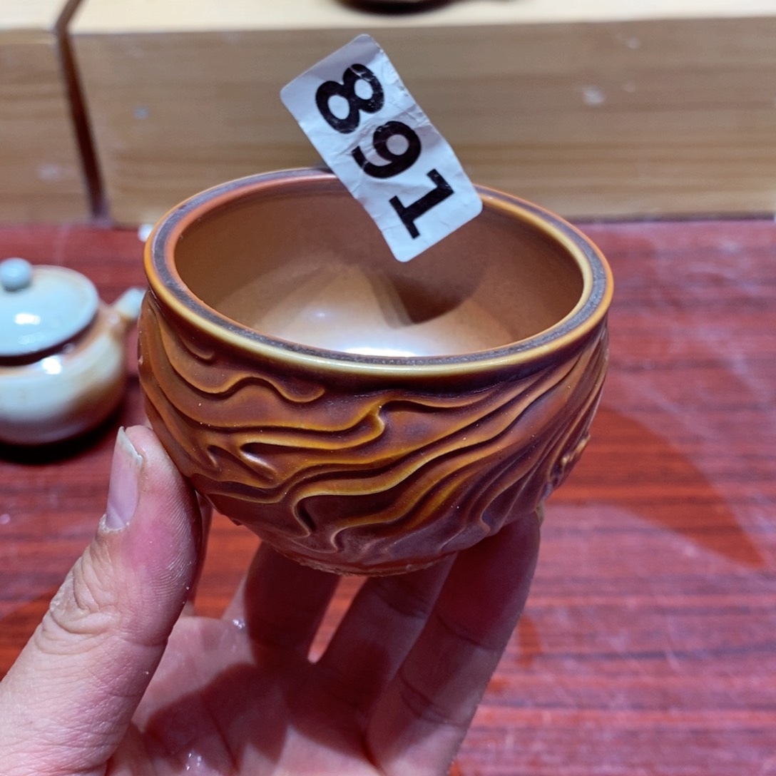 瑕疵，柴烧茶具陶瓷杯子