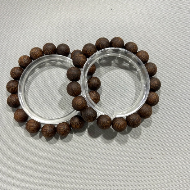 A2 黑油檀香 卡1.2 圆珠单圈手串