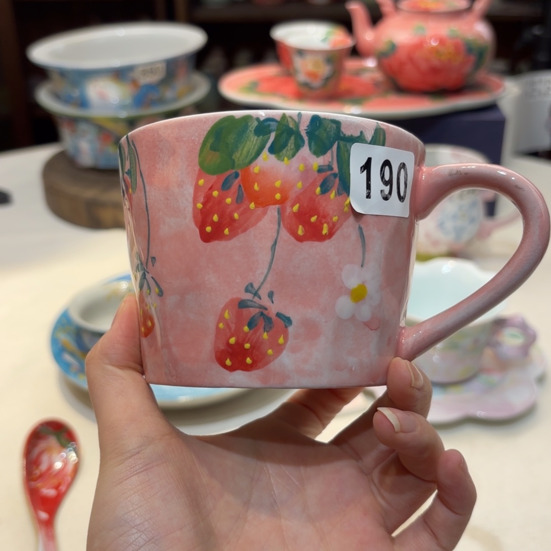 景德镇手绘高温釉下彩陶瓷茶具