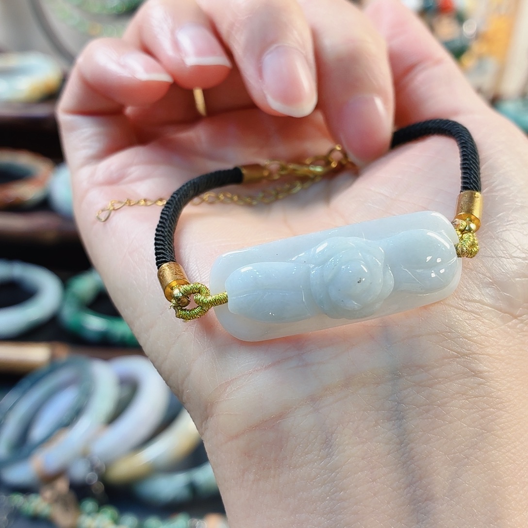 翡翠未镶嵌手链手串