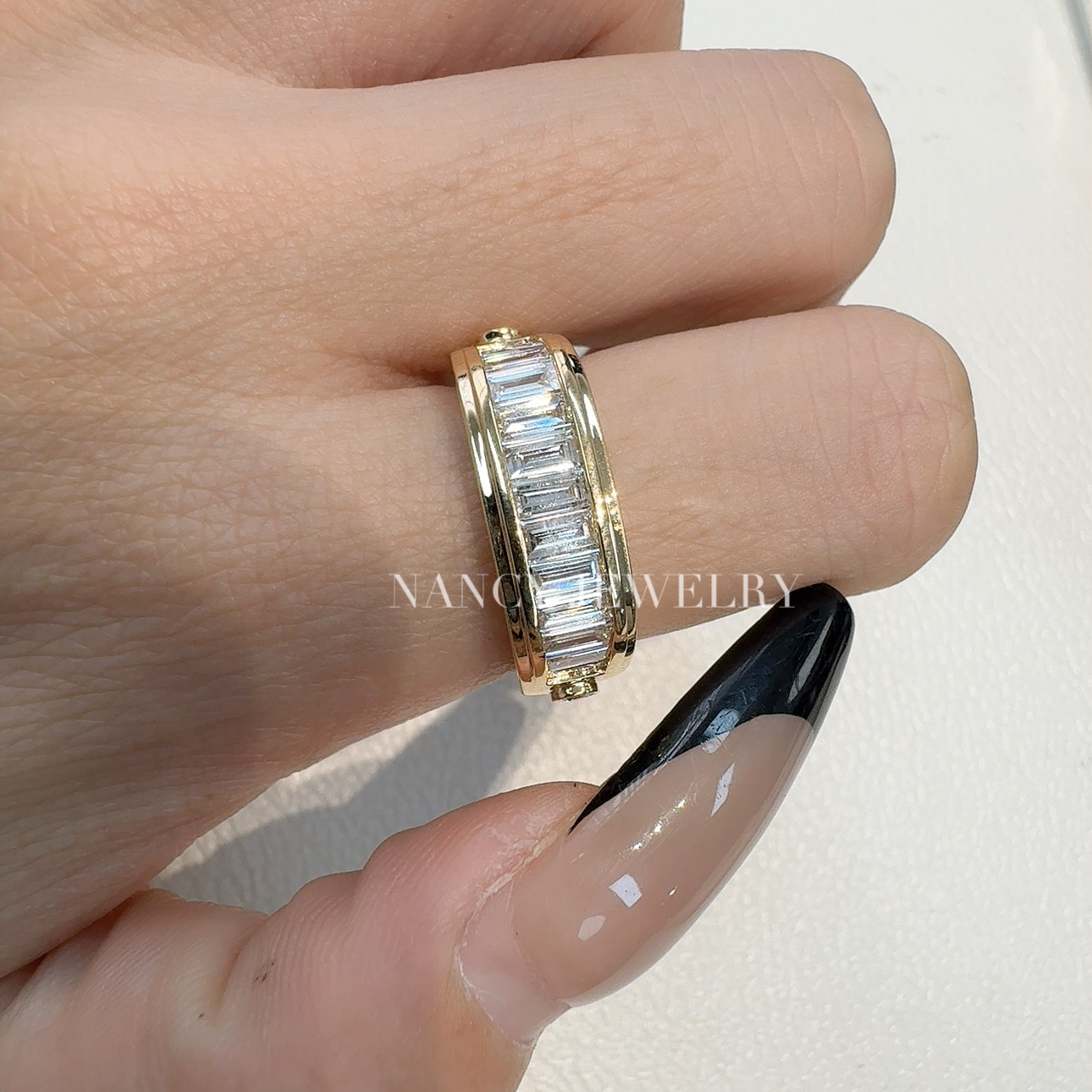 实验室培育钻石【念慈高定】18k 设计款冰糖戒指高级大气戒指男女款