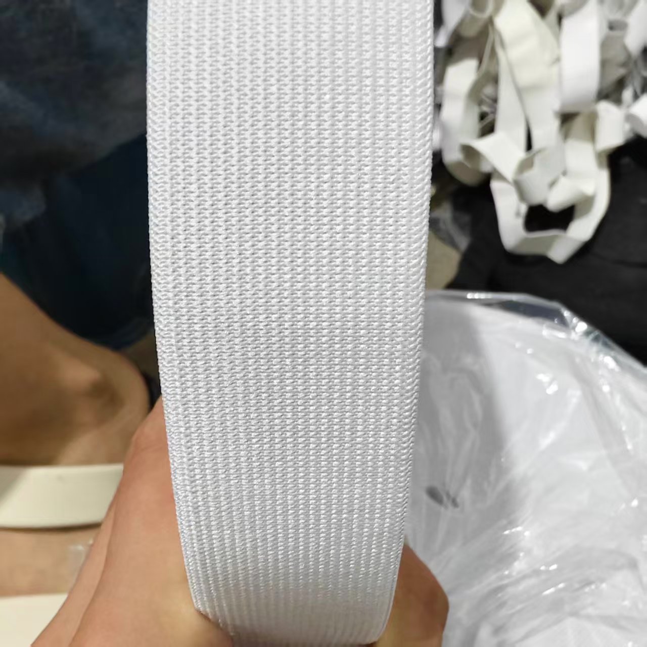 3.5厘米宽白色松紧带28米