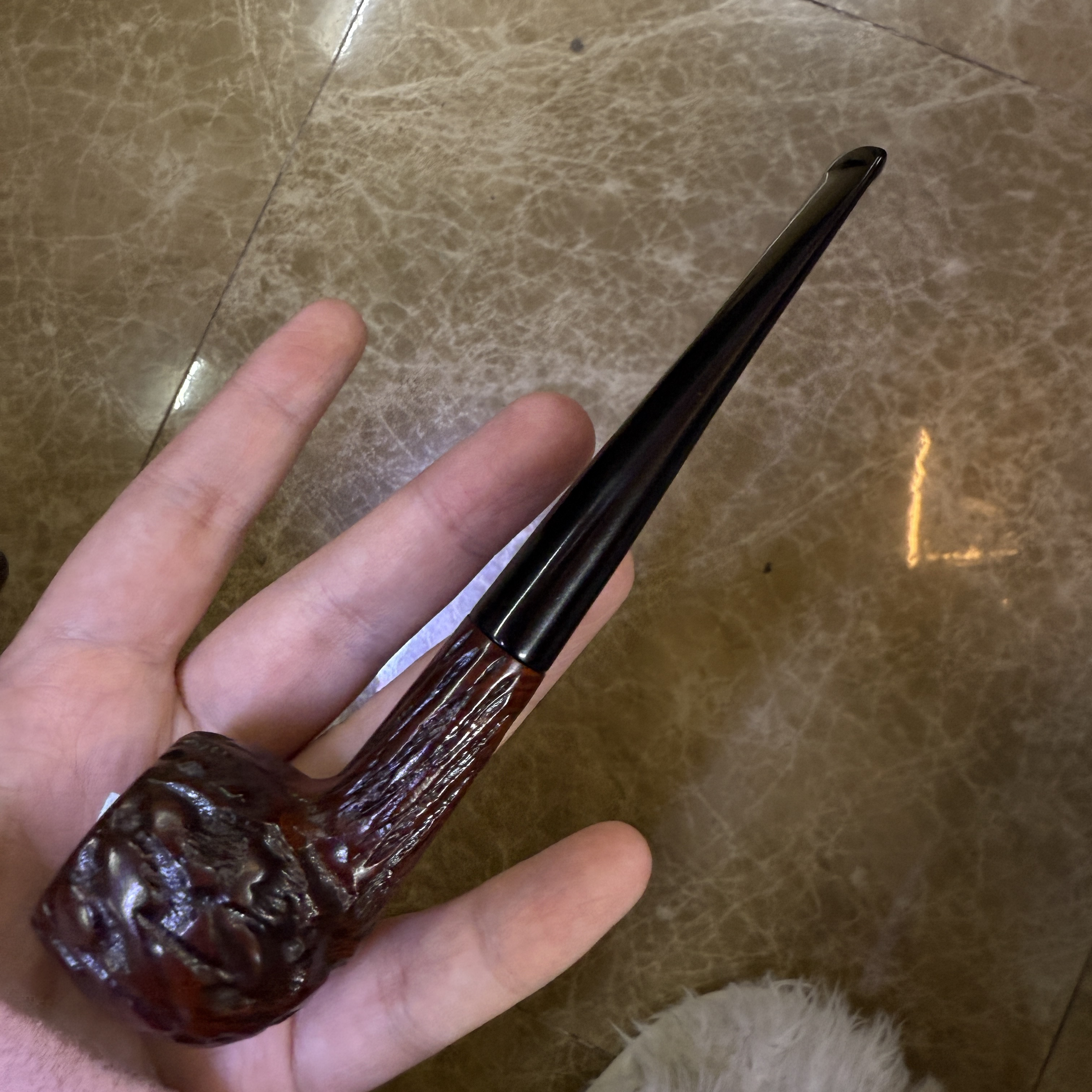 老烟斗无戳记打版斗石楠木烟斗