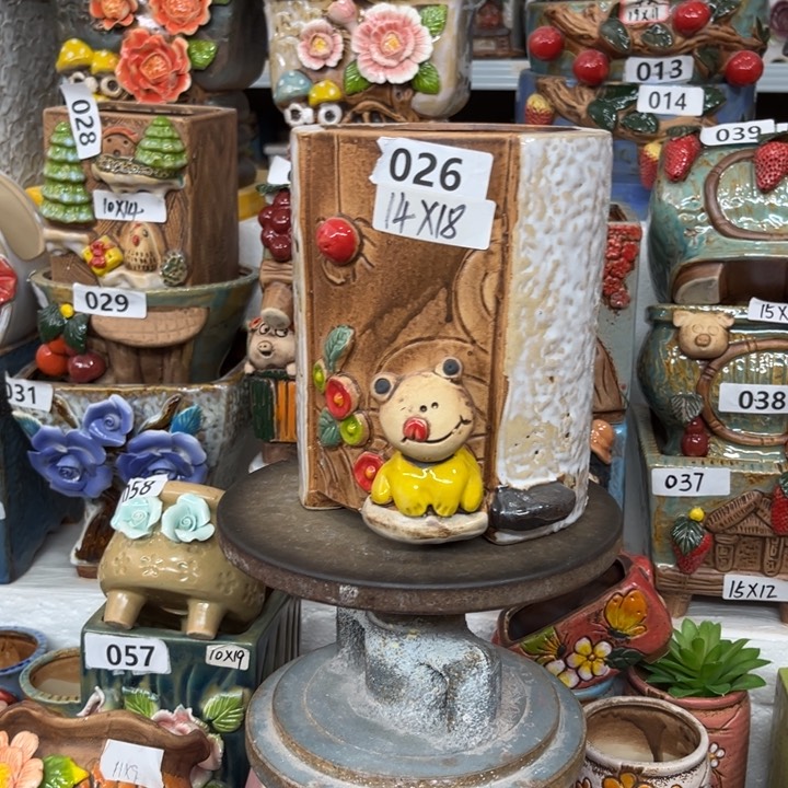 紫砂花盆粗陶材质多肉花盆