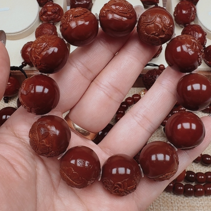 胖*墩橄榄核精品荷花鱼888