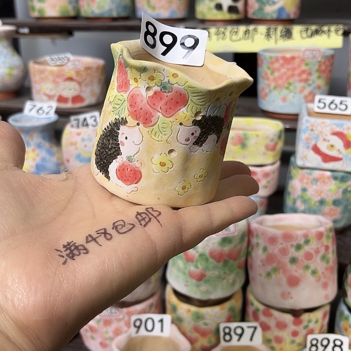 手工制作多肉花盆