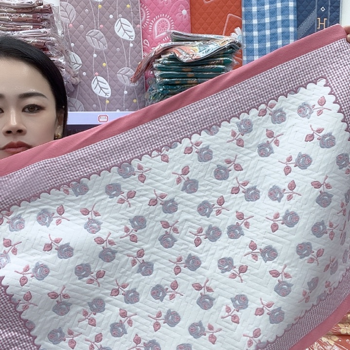 棉粉色小玫瑰花纯棉