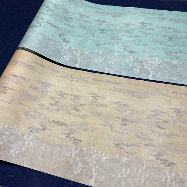 【生纸绣云海长卷】大风堂加厚生纸书法国画作品纸