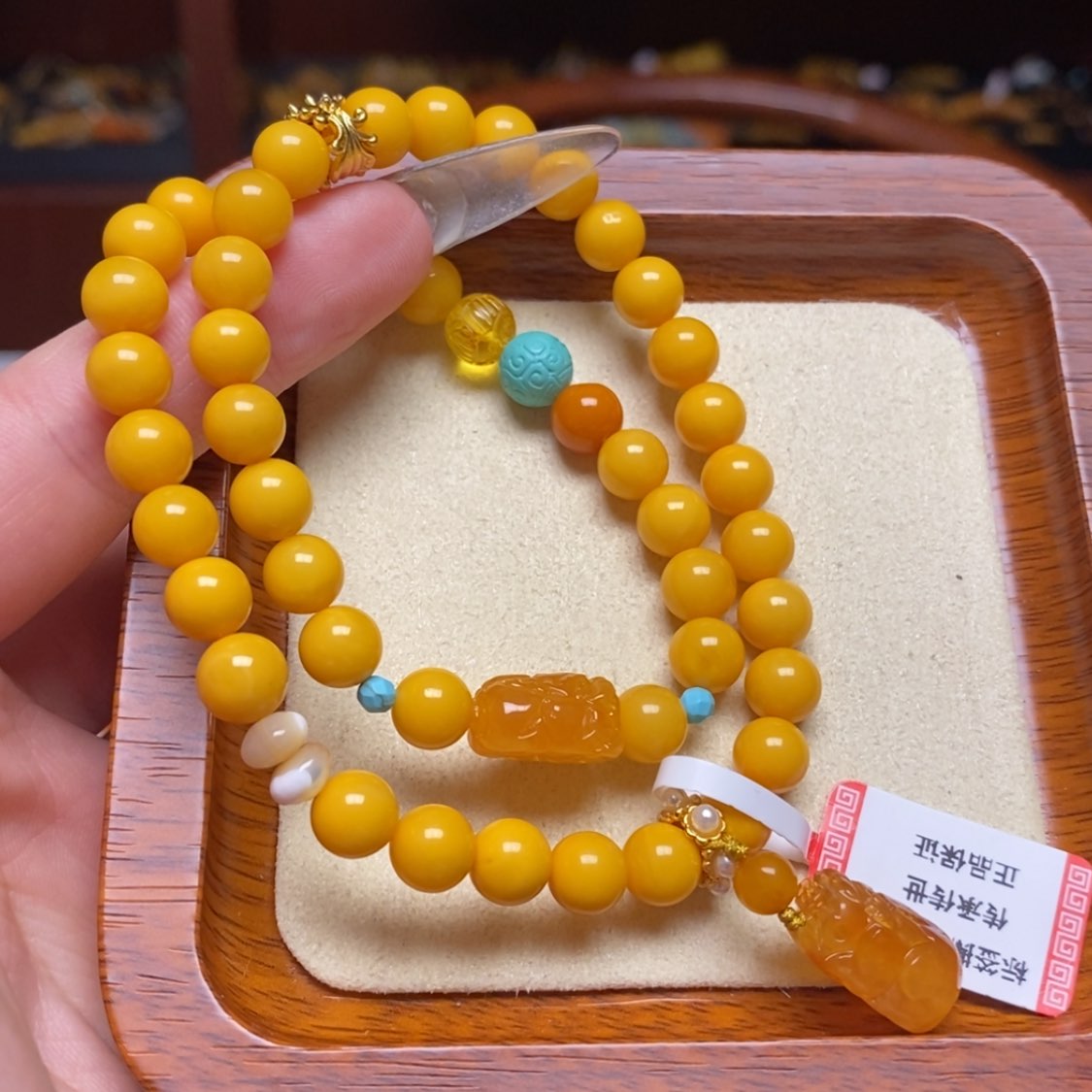 【闪购商品】蜜蜡手链未镶嵌手串