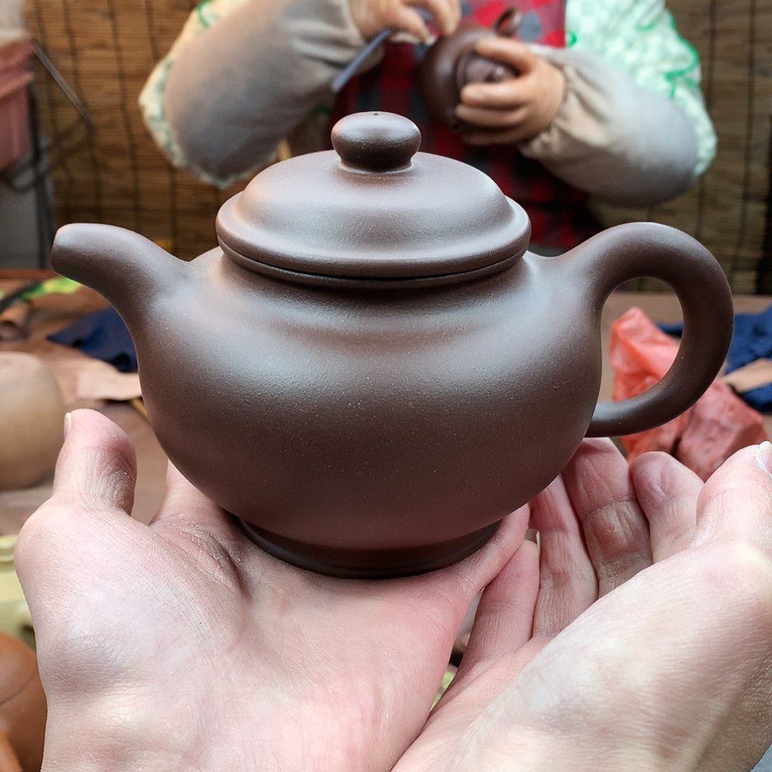紫砂茶壶掇只 紫泥 450cc 周宜君