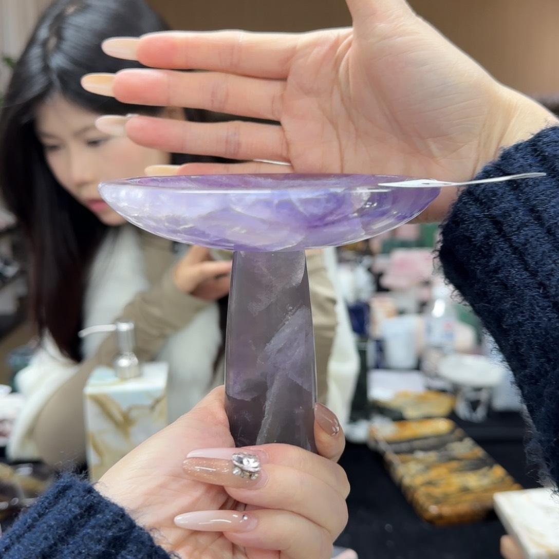 紫莹石慕斯盏编号589