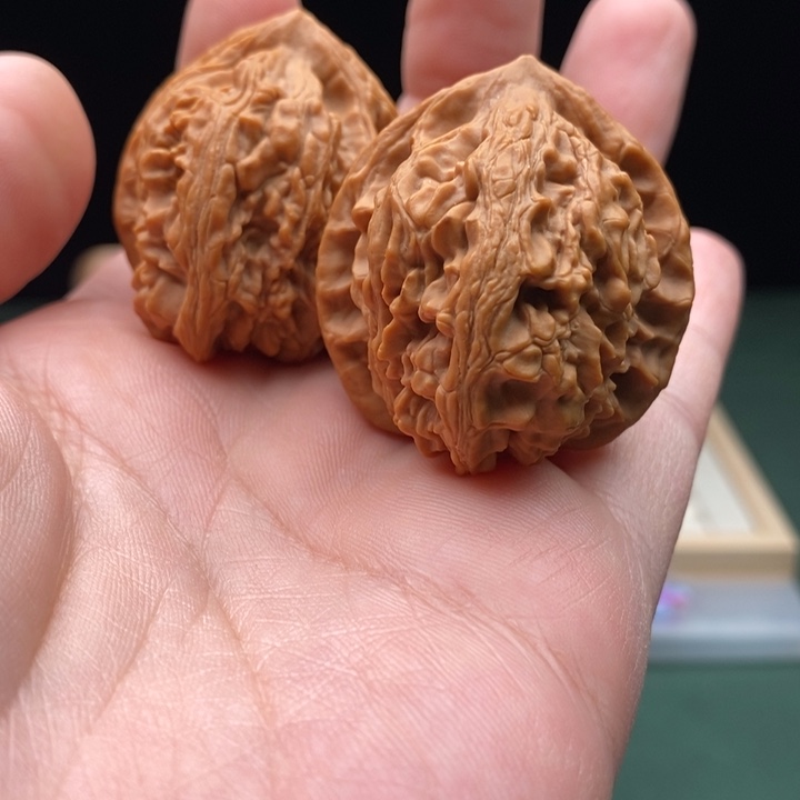 文玩核桃把件肚41尺全品邢台粗筋元宝