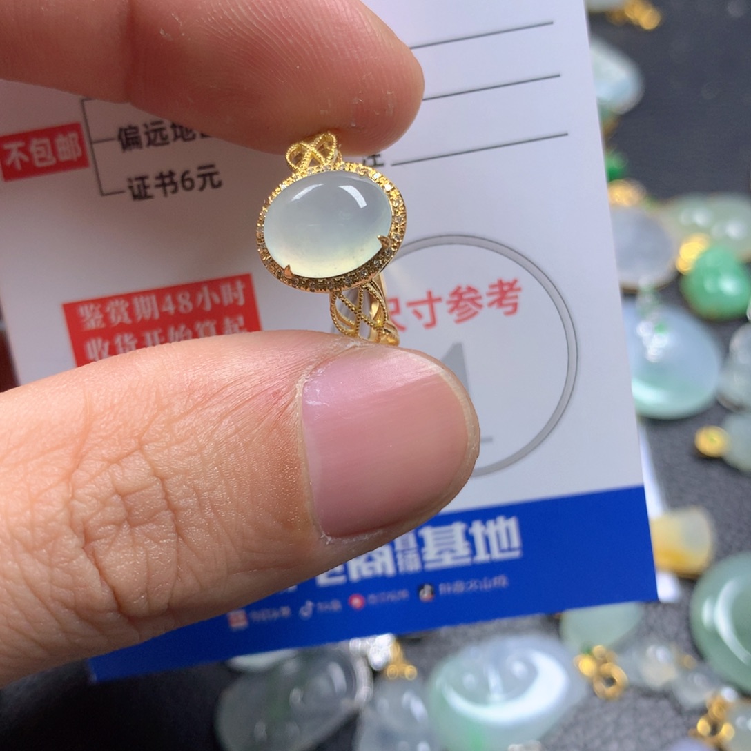 【闪购商品】翡翠颈饰18K金镶嵌翡翠