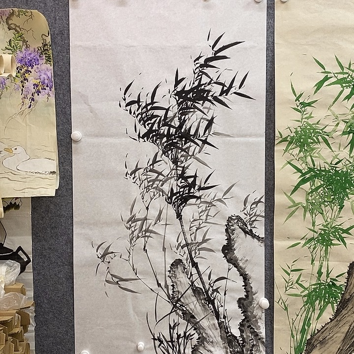 正***下竖款新中式装饰画136-68