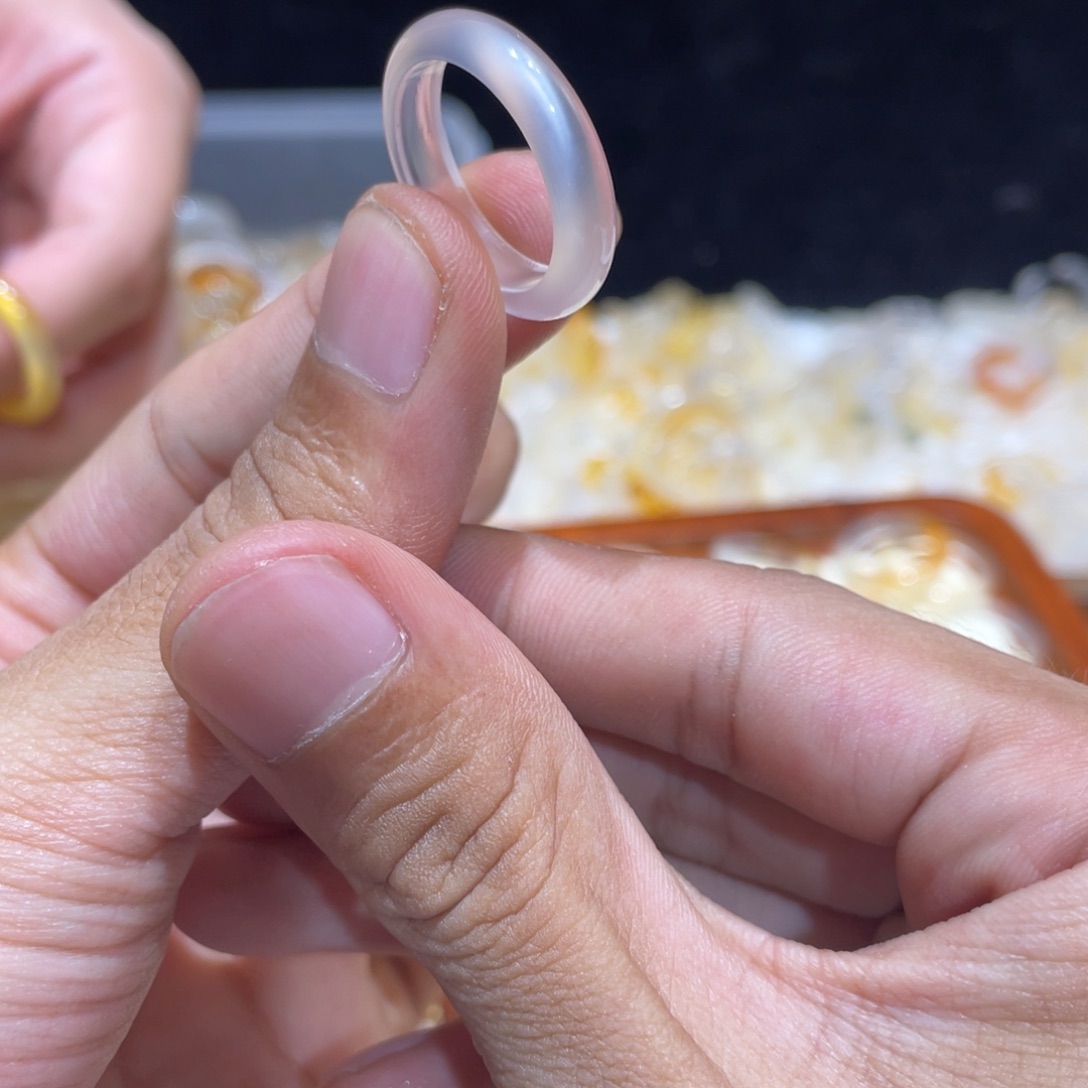 玛瑙/玉髓未镶嵌戒指33号港17