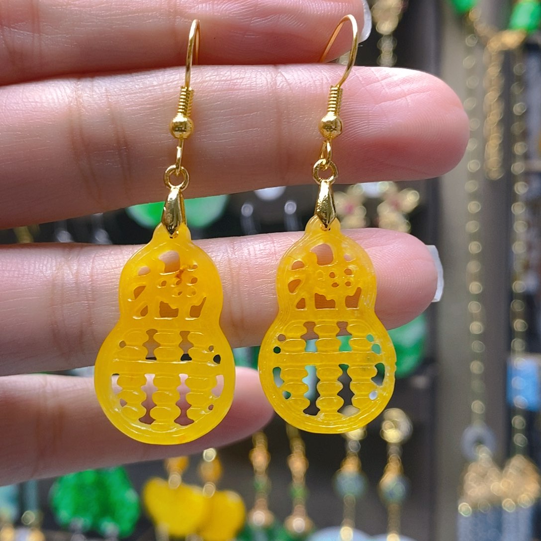 未镶嵌翡翠耳饰翡翠