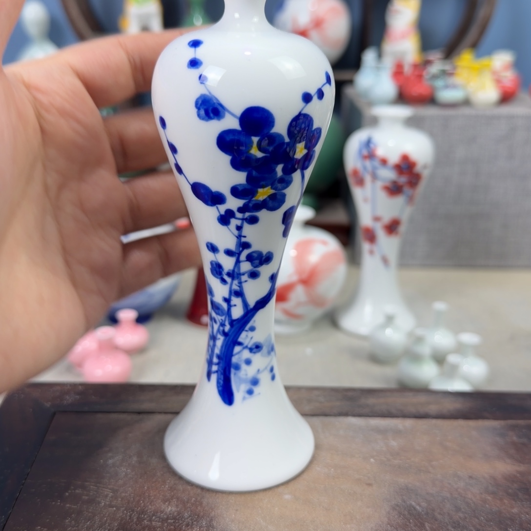 陶瓷手工小花器摆件