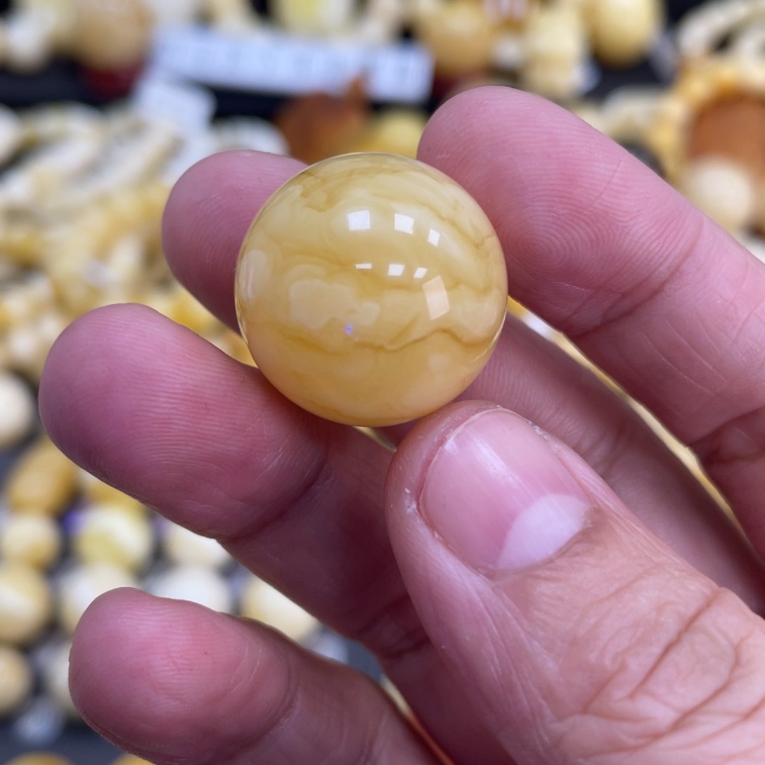 琥珀珠宝奇石未镶嵌21.2mm