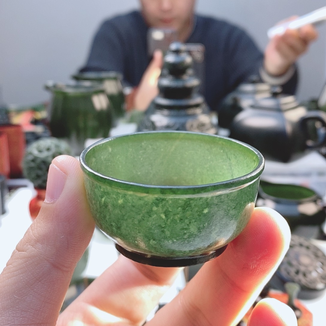 和田玉（青玉）把件未镶嵌