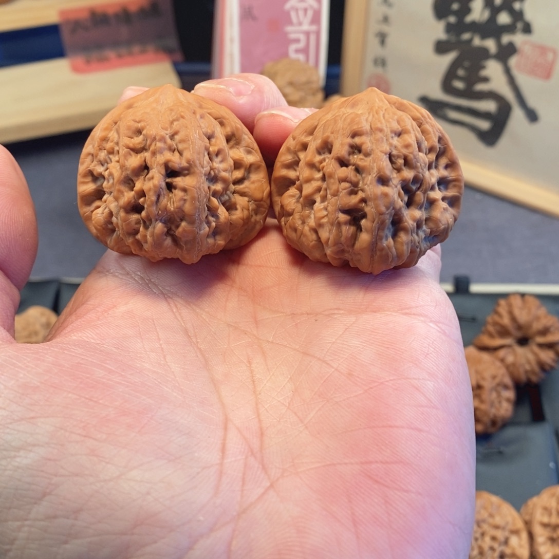 把件文玩核桃走红快速系列42尺平谷凹底A421