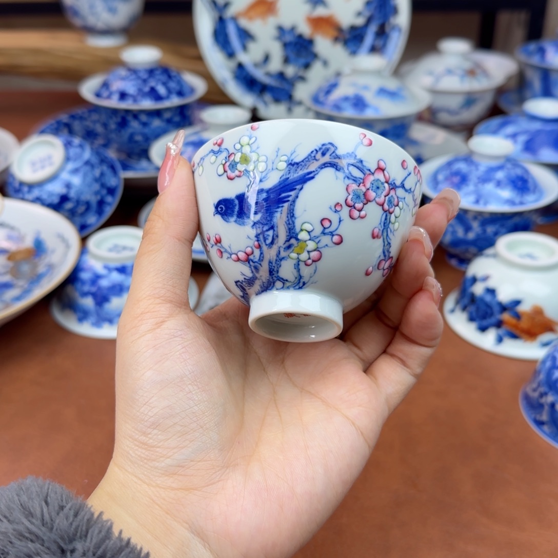 陶景德镇陶瓷手绘杯子