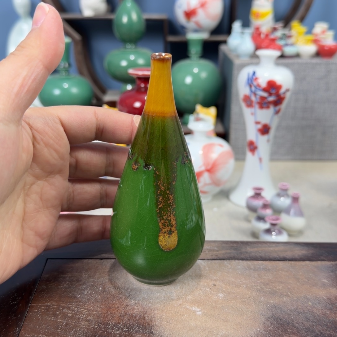 陶瓷手工小花器摆件