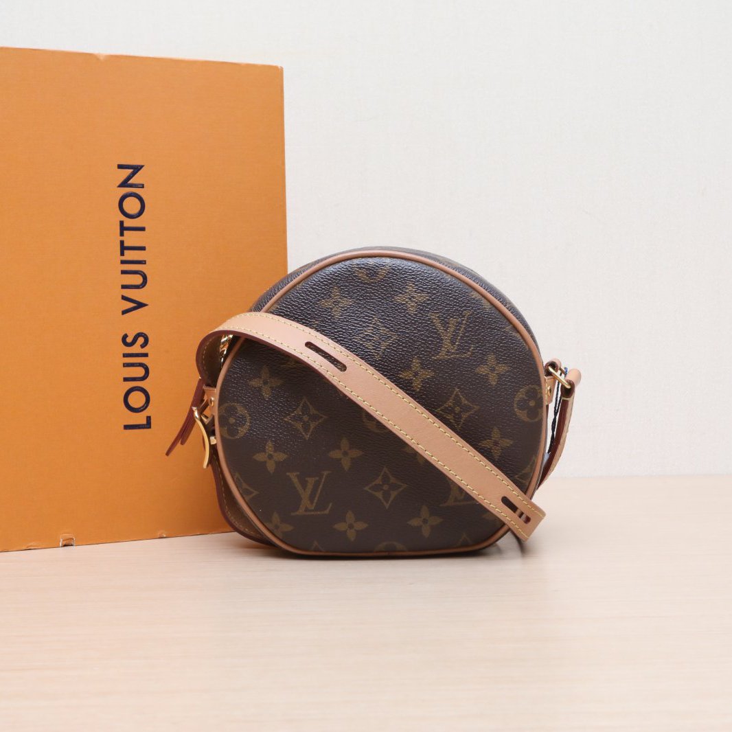 95新 LouisVuitton/路易威登 小花攀攀软圆饼 小号 17 老花 PVC