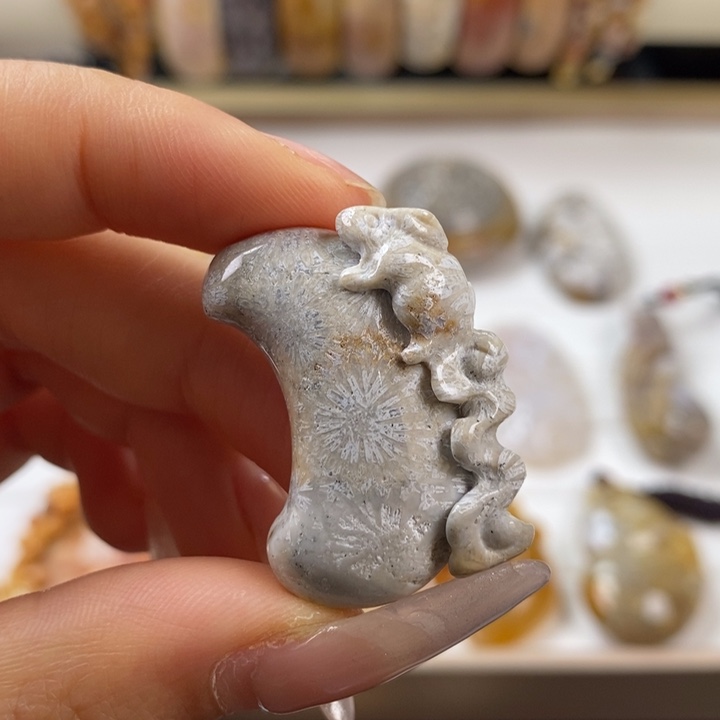 硅化玉吊坠(不含链)未镶嵌12号链接