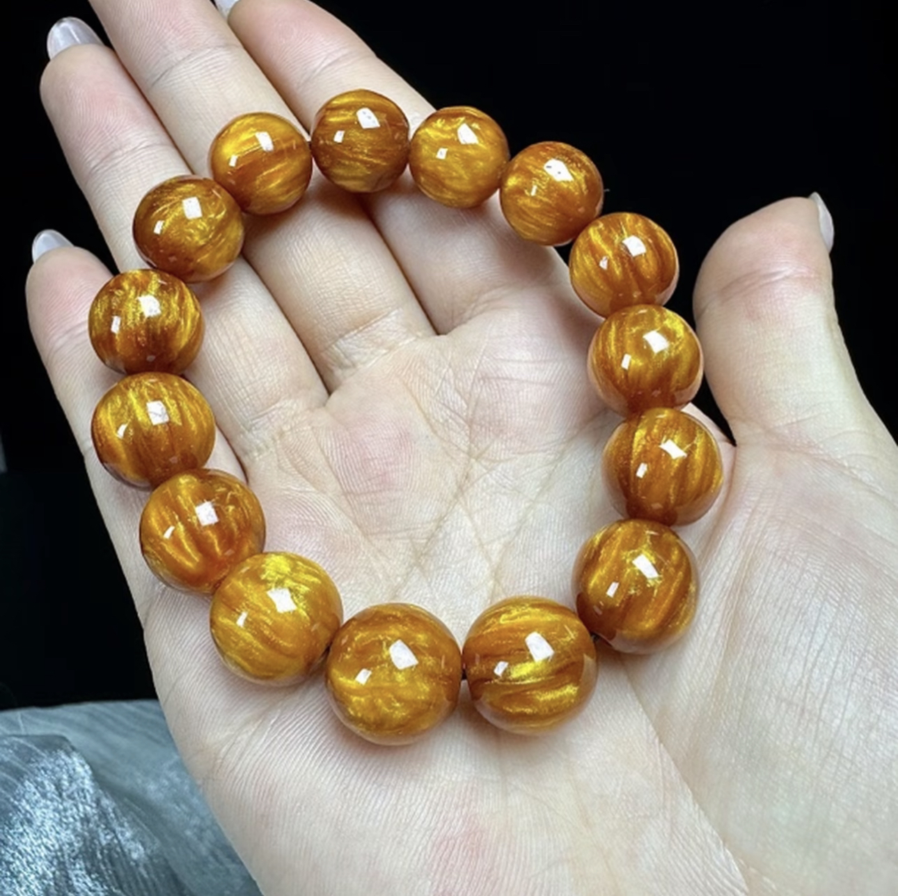 金丝楠精美手串 D137-（无礼盒）