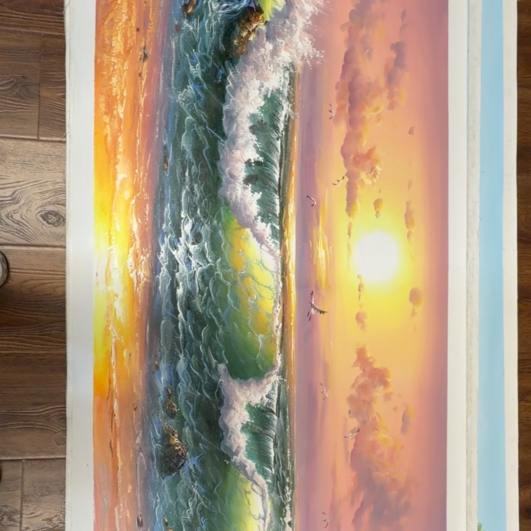 油画加油加油努力加油努力