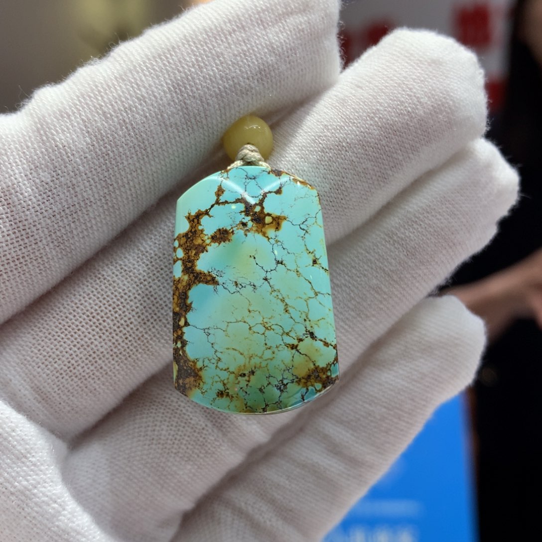 绿松石未镶嵌吊坠