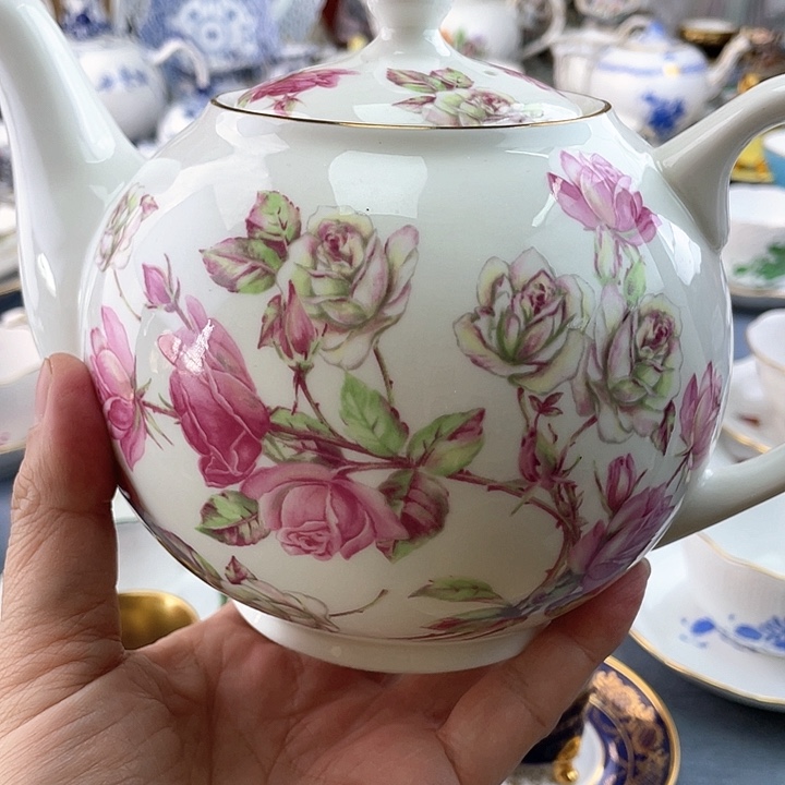 中古欧瓷咖啡杯小房子