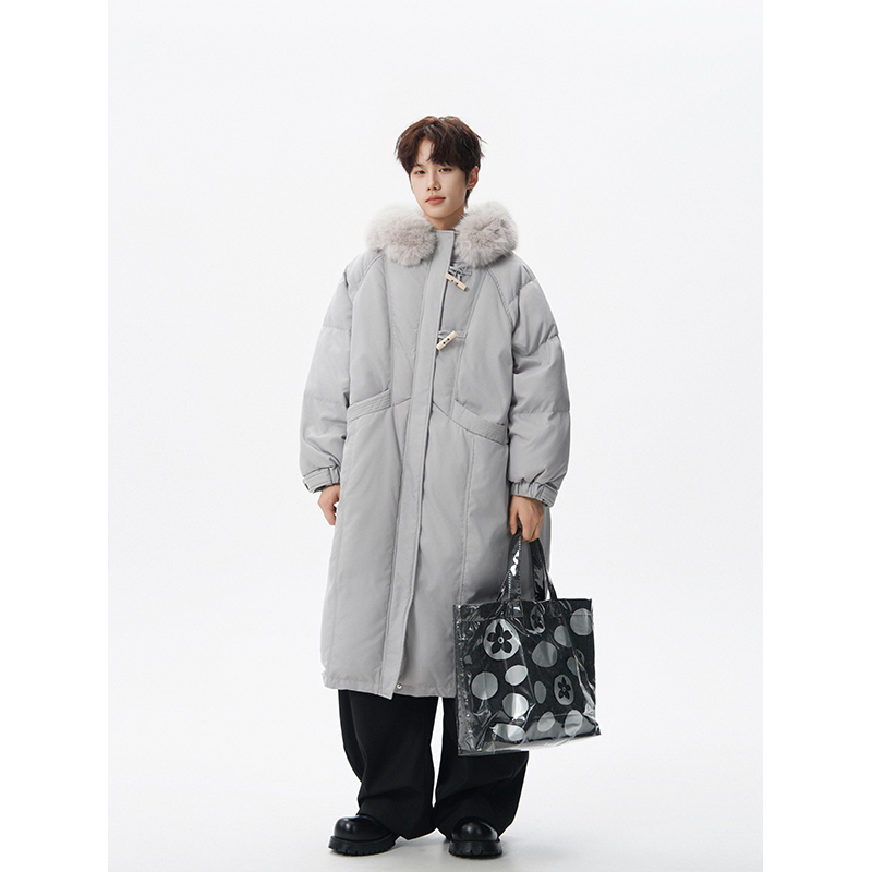 羽绒服男女中长款2025年冬季新款爆款时尚韩版设计感冬季加厚过膝