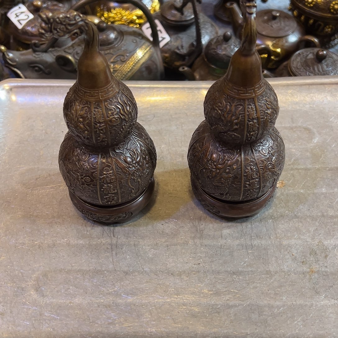 黄铜摆件，文房摆件