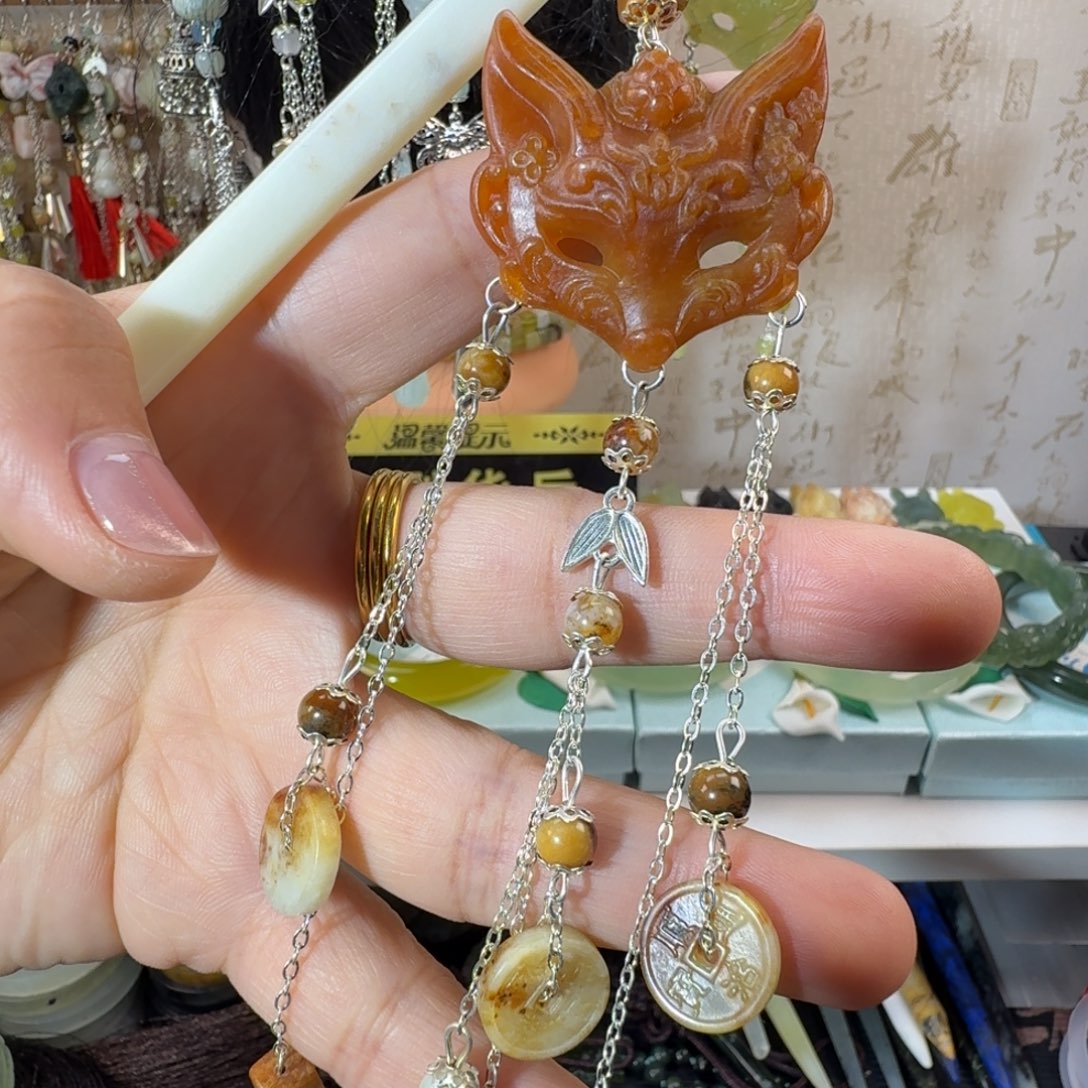 未镶嵌岫玉发簪福利款两个包邮