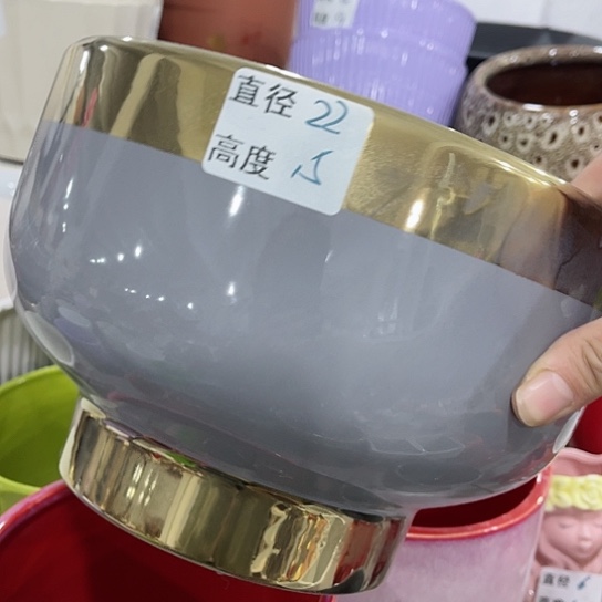 多肉绿植陶瓷花盆9.9包邮，有孔