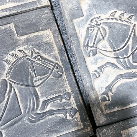 瓦当摆件摆件茶桌茶台陶瓷阆*客