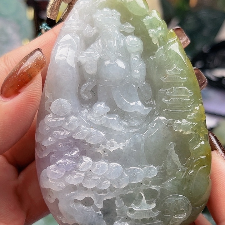 翡翠未镶嵌颈饰挂件