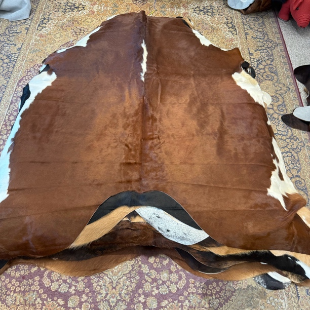 【本尼家】F146 285x240cm专拍牛皮地毯家用轻奢手工