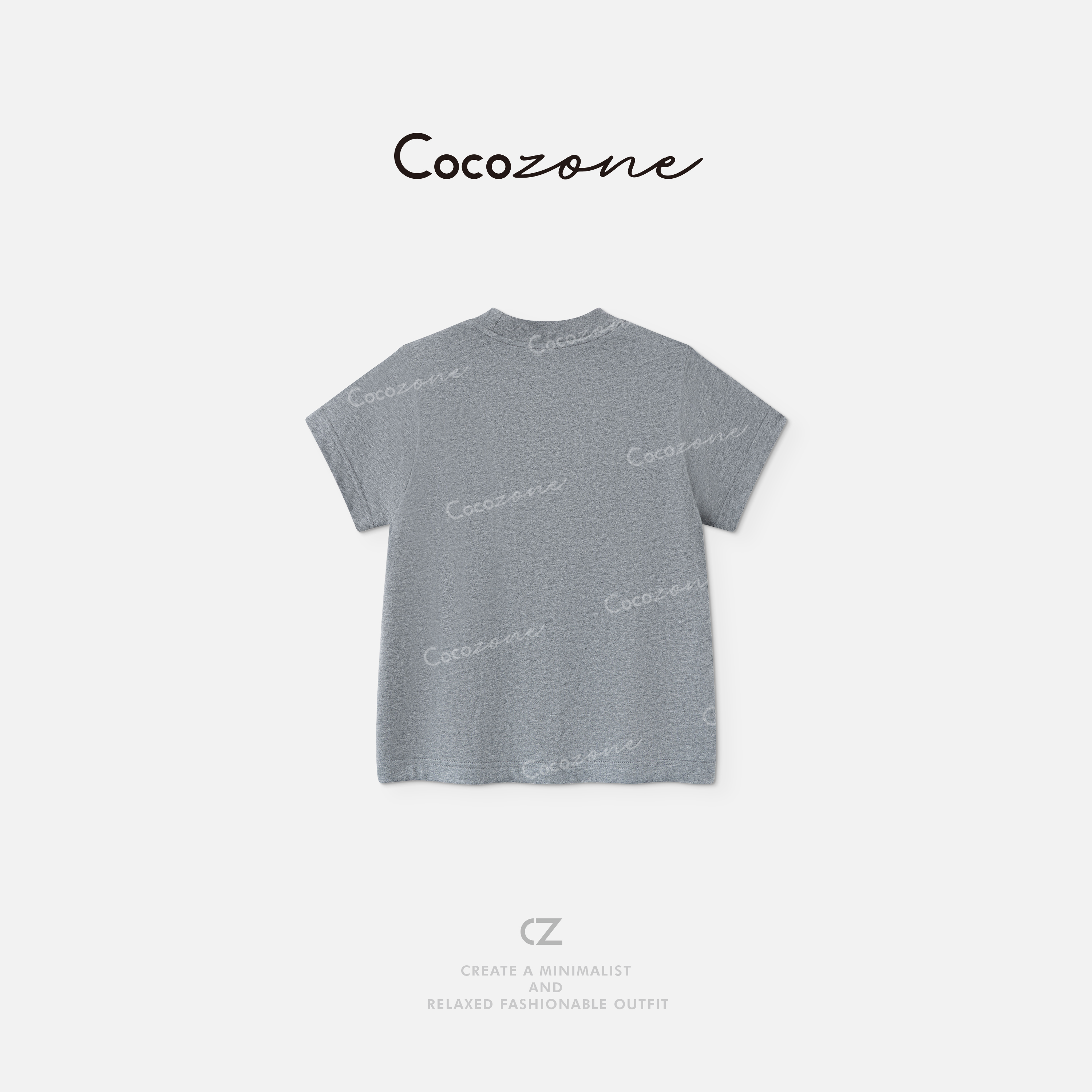 COCO ZONE 刘一一【100棉】复古美式风格自然质感T恤 CD1A1203