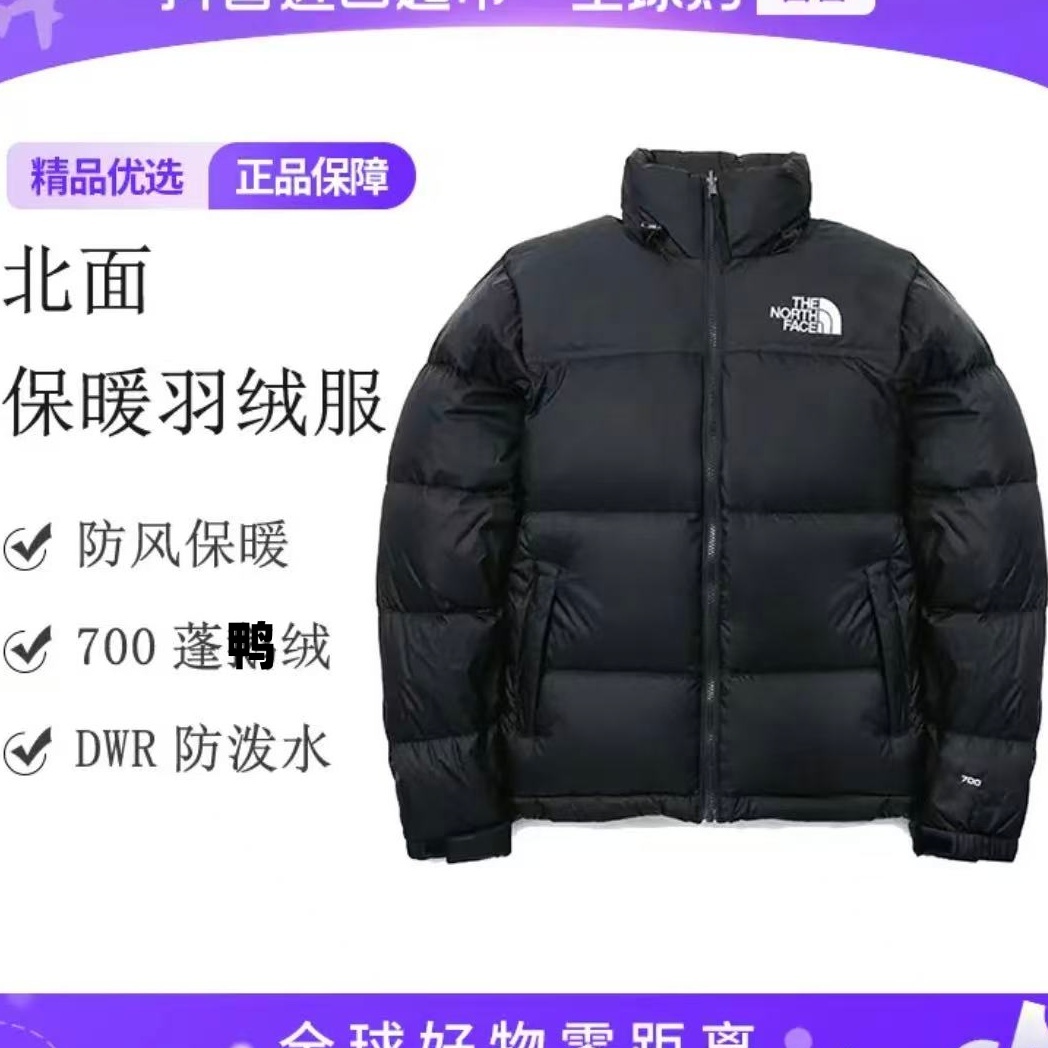 北面同款户外冬季美版刺绣1996男女通用带芯片立领保暖羽绒服