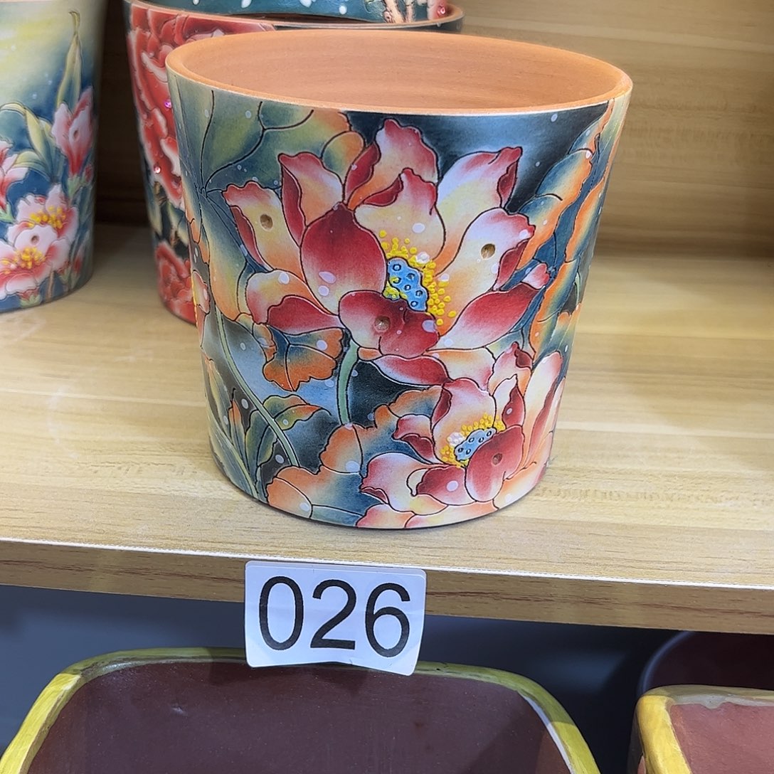 景德镇炫彩手绘口12.5高12.5