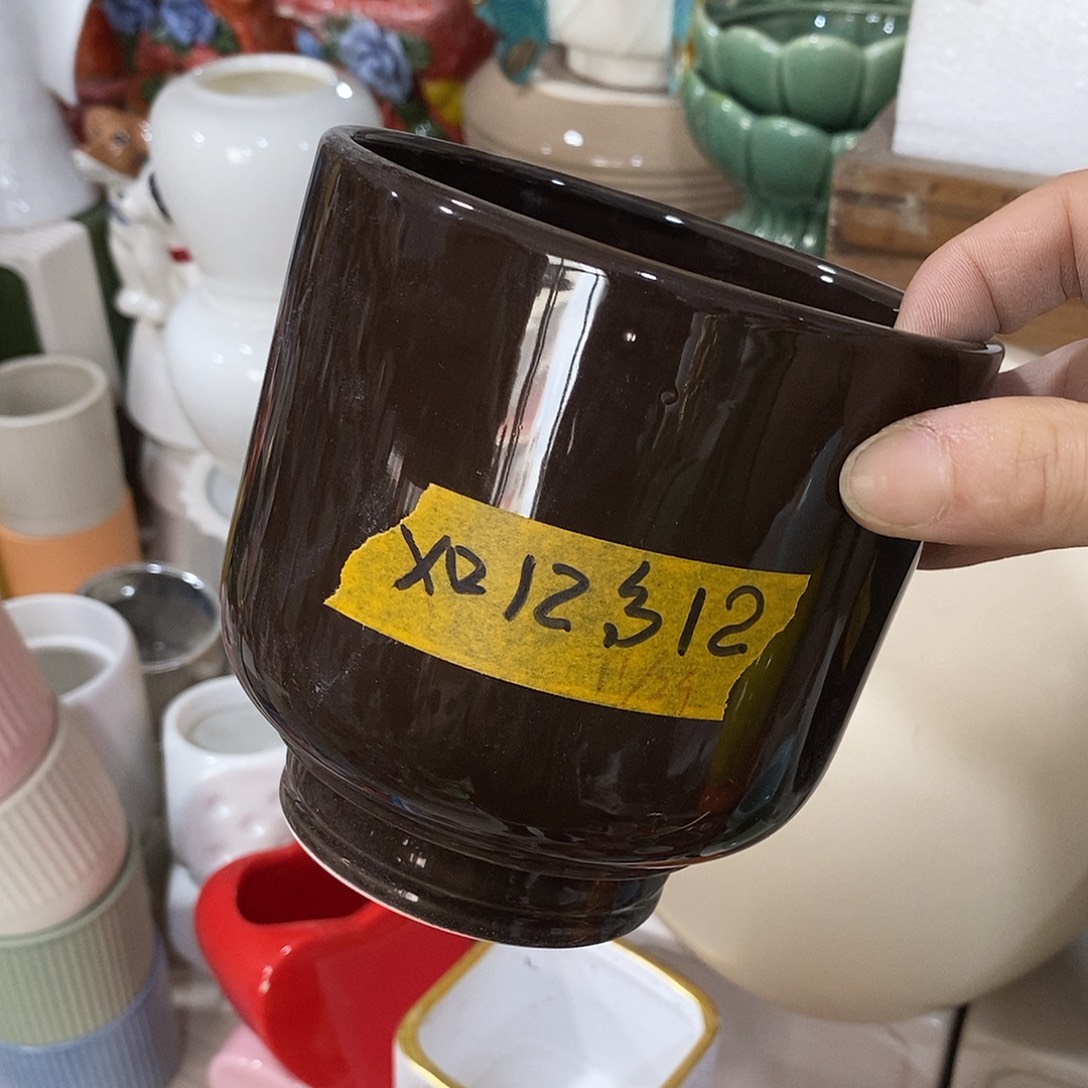 陶杯子陶盆有孔 瑕疵介意勿拍