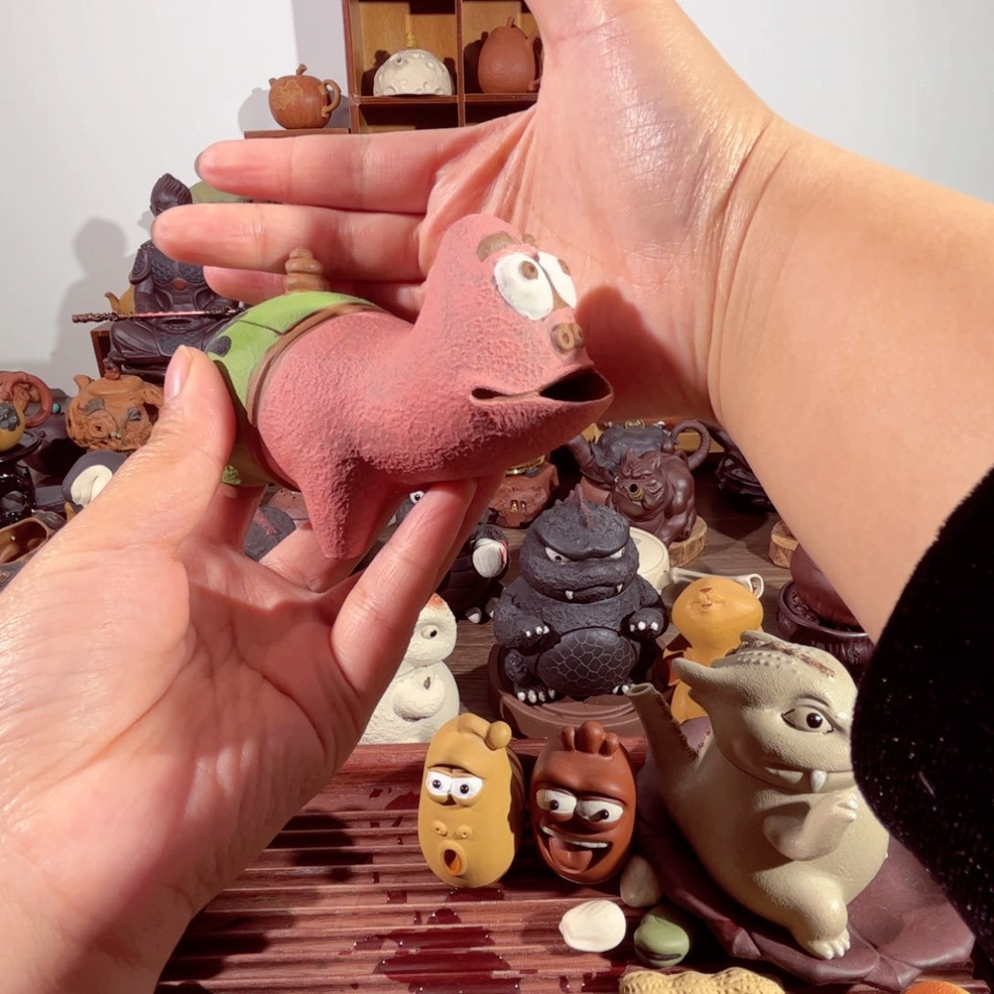 紫砂茶壶纯手工打造完美无瑕