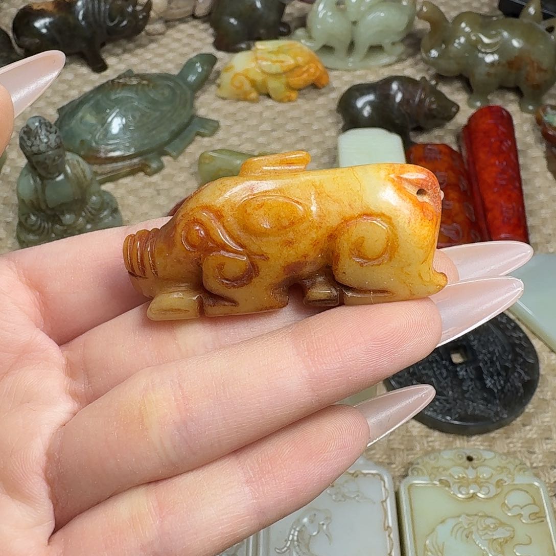 白玉菩提吊坠挂件