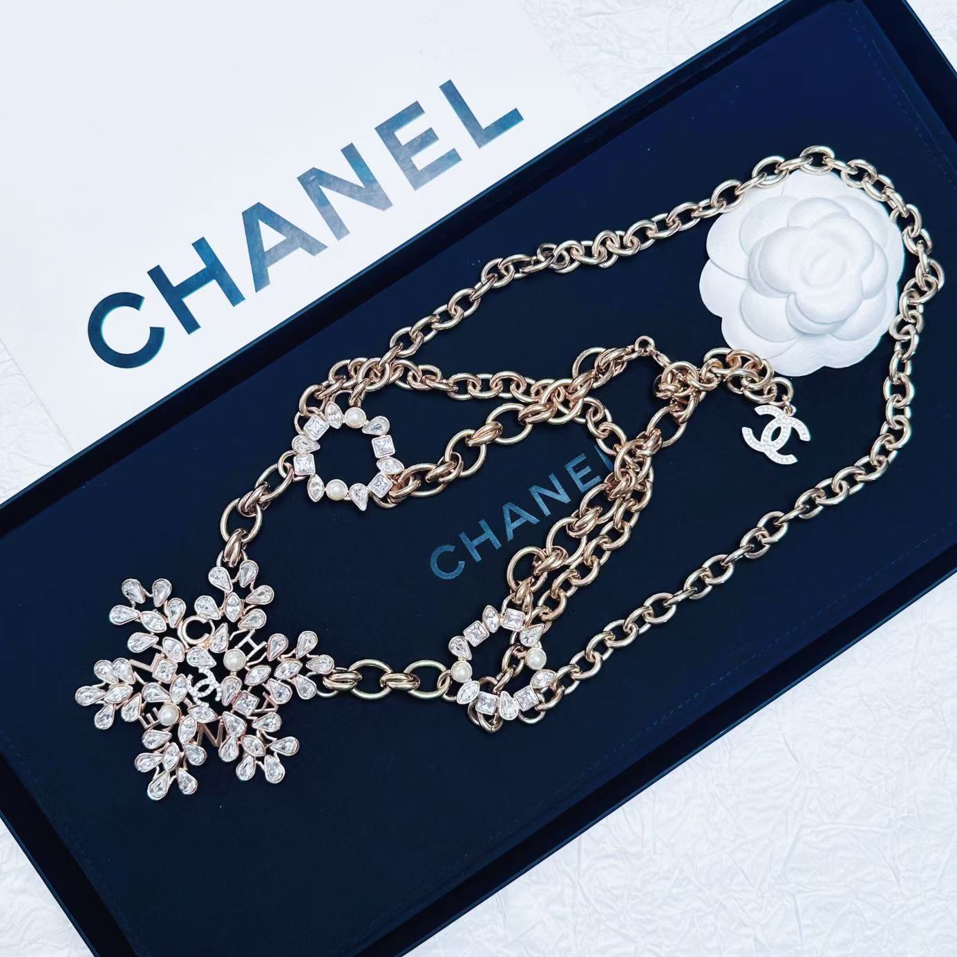 95新 Chanel/香奈儿 柚礼中古/香奈儿雪地珍珠项链CG501152